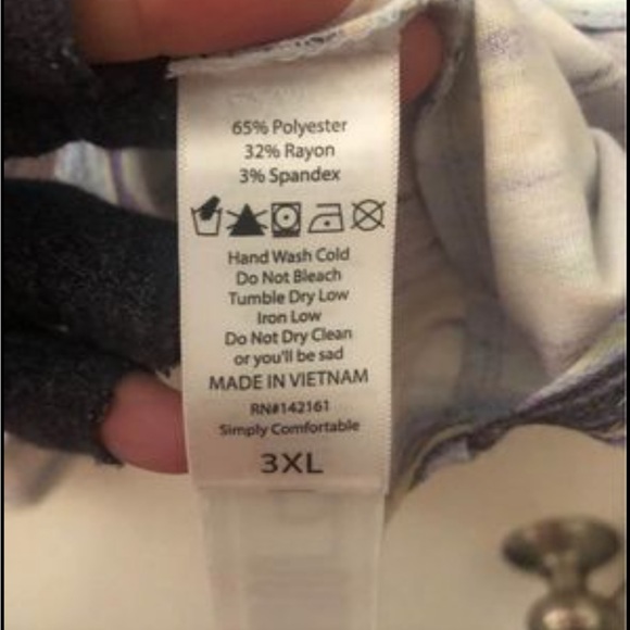 New with tags women’s Lularoe Renee top - size 3xl (26-28) - Picture 3 of 4